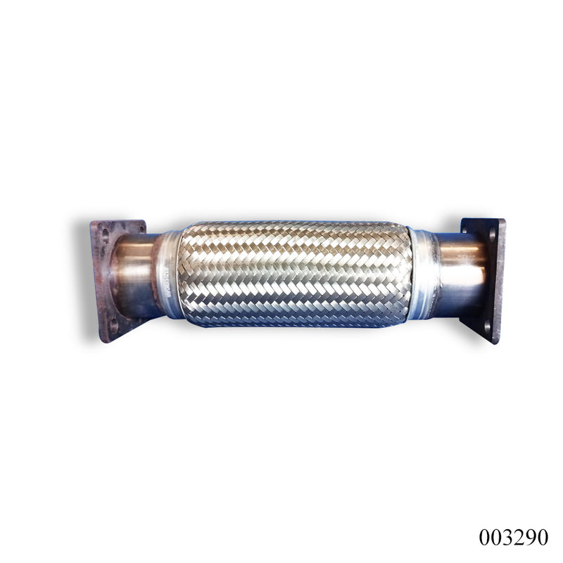 WPR Exhaust Pipe 3.5"x15" 2-Layer Flange Durable Fit