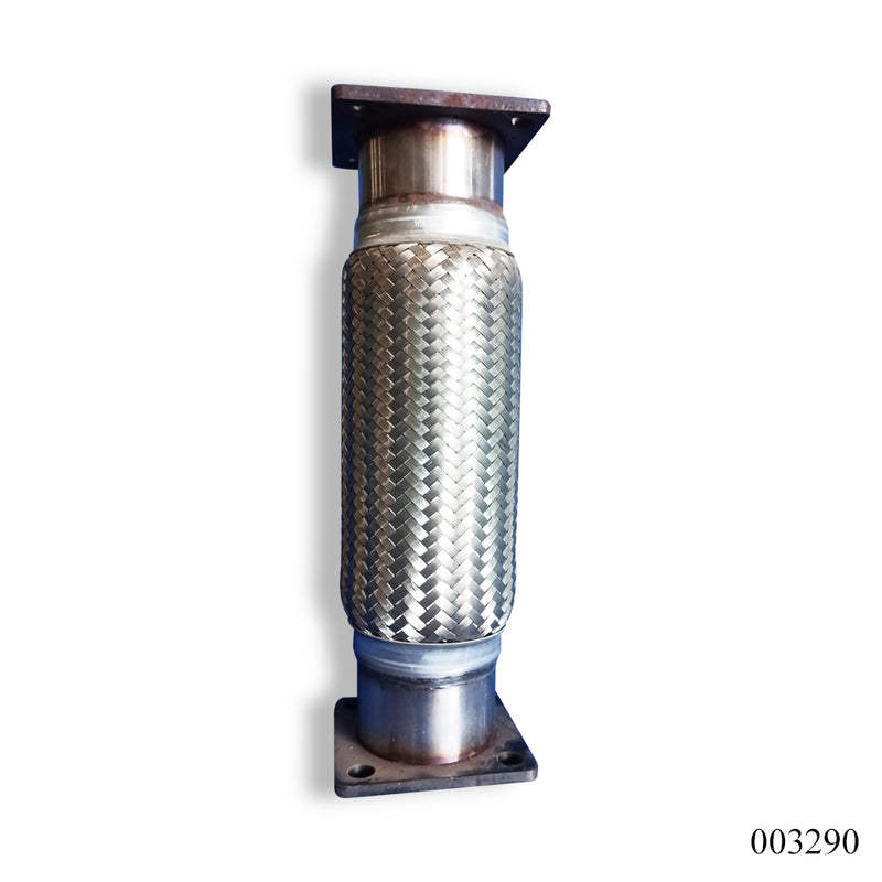 WPR Exhaust Pipe 3.5"x15" 2-Layer Flange Durable Fit