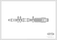 ซีลเพลาข้อเหวี่ยง, CORTECO, OEM 11217838071, หมายเลขสินค้า 1 9 0 3 7 1 6 6 B, BMW (110152)