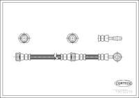 Brake Hose, CORTECO, OEM 4621001B00, Article number 1 9 0 3 2 2 1 6, NISSAN (108135)
