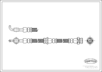 Brake Hose, CORTECO, OEM GA5R43980B, Article number 1 9 0 3 2 2 9 5, MAZDA (108211)