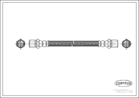 Brake Hose, CORTECO, OEM 725531020, Article number 1 9 0 3 2 7 0 6, SUBARU (108528)