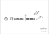 Brake Hose, CORTECO, OEM 9004922168, Article number 1 9 0 3 2 9 5 7, DAIHATSU (108735)