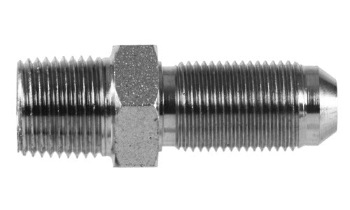 2706-02-04 - 1/8" NPTF ตัวผู้ x 1/4" JIC (7/16"-20 เธรด) อุปกรณ์ไฮดรอลิกกั้น (080726)