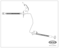 Brake Hose, CORTECO, OEM 13334945, Article number 4 9 4 2 9 4 4 1, OPEL (119468)