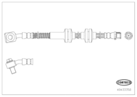 Brake Hose, CORTECO, OEM 39041651, Article number 4 9 4 3 3 3 5 8, OPEL (119585)