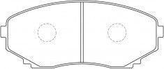 NIBK, Brake Pad, A-452K, PN5376, AKEBONO