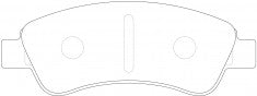 ผ้าเบรค NIBK DB1923 PN0182 BENDIX AUS (016932)