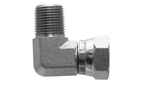 9072-20-20 - ข้องอ 90°, NPTF ตัวผู้ 1-1/4" x 1-1/4" ตัวเมีย BSPP แบบหมุนได้ - อะแดปเตอร์ไฮดรอลิกแบบเหล็ก (088888)