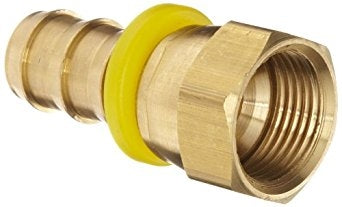 B-145-06-06 | Brass 3/8" Hose Barb x 3/8" Female JIC Flare Swivel (092588)