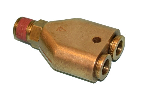 B-31188-04-02 | ทองเหลือง 1/4" Push-In x 1/2" ขั้วต่อ NPTF Y ตัวผู้ (092935)