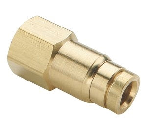 B-31866-06-02 | ทองเหลือง 3/8" เบรกลมแบบกด x 1/8" ตัวเมีย NPTF (093014)