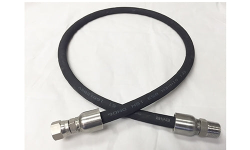 HA085624 | Hose Assembly: 1/2" R2 Hose With Male NPT  Swivel x Female JIC  Swivel, 120" Long (085624)