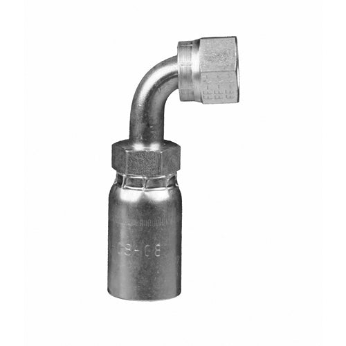 FFX90-20-20 - สายยาง 1-1/4" x 1-1/4" ข้อต่อหางปลาตัวเมีย ORFS 90Â° (082843)