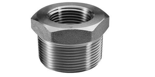 FHB-J4-32-06 | 2" x 3/8" Forged Threaded Hex Bushing 3000# 304 Stainless SN: S4034HB020003 (098395)
