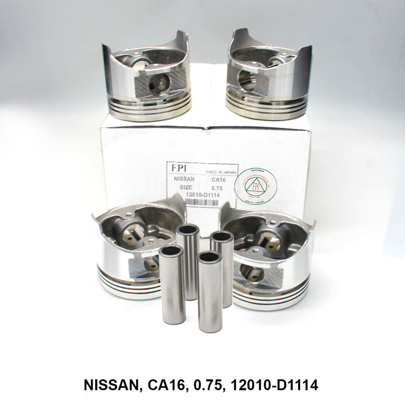 FPI Piston with Pin for Nissan CA16 Engine, 0.75 Oversize — Win Store