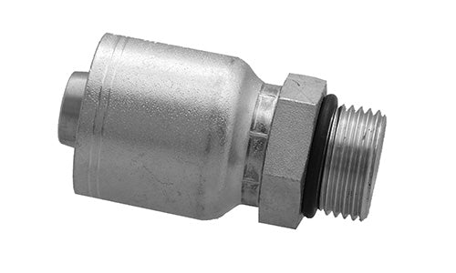 P43-MB-12-12  |  3/4" Hose x 3/4" ORB Male Rigid crimp fitting (083360)