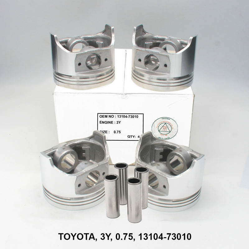 FPI Piston w/ Pin 0.75, 3Y, OEM 13104-73010