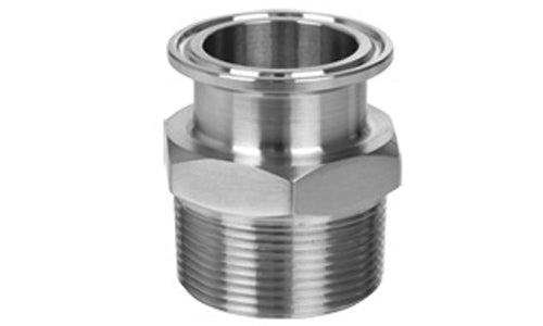 SF04CMA-48-48 | 3" Clamp End x 3" NPT Male Sanitary Adapter - 304 Stainless SN: S7721MP 4030030 (099370)