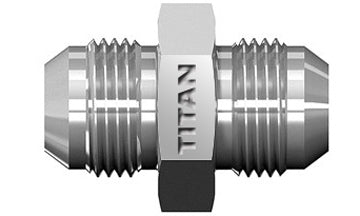 SS-2403-02-02 - 1/8" JIC/AN 37° x 1/8" JIC/AN 37° - Stainless Steel (087112)