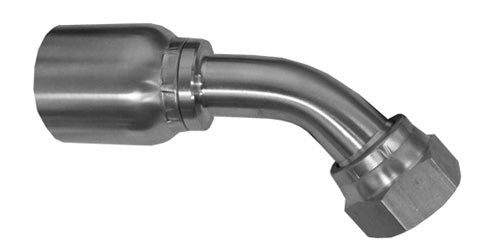 SS-43-FJX45-8-12 | 1/2" Hose x 3/4" 37Â° JIC (1 1/16"-12 thread) Female Swivel 45Â°- Stainless Hose Fittings (084700)