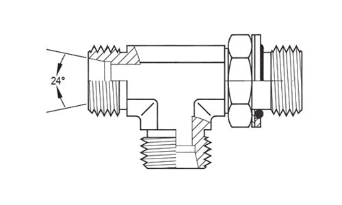 SS-5168L-35-35-42 | 35 mm tube (M45x2.0 thread) DIN X 42 mm Male Metric (091232)