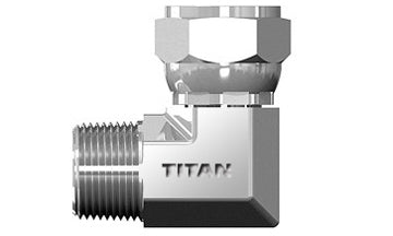 SS-6501-04-04 - ท่อตัวผู้ 1/4" x 1/4" JIC/AN 37Â° หมุน 90Â° - สเตนเลสสตีล (094702)