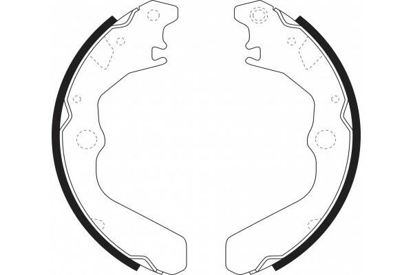 HOKU, Brake Shoess , F9952, SUBARU SAMBAR