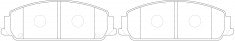 NIBK, Brake Pad, DB1765X, PN0831, BENDIX